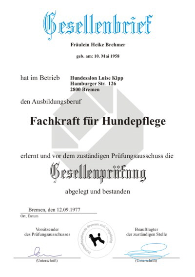 Gesellenbrief